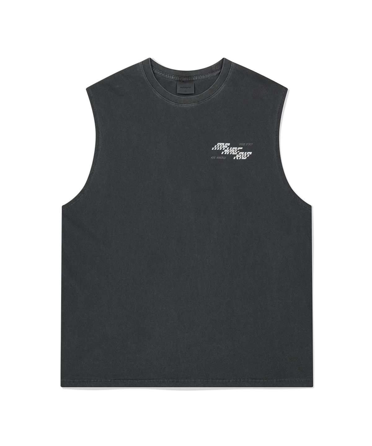 마하그리드(MAHAGRID) TECH PIGMENT SLEEVELESS CHARCOAL(MG2FMMT543A)