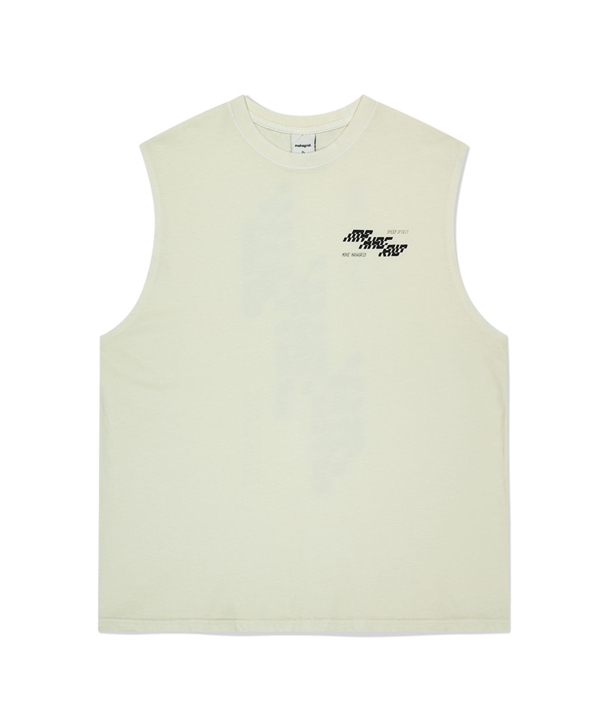 마하그리드(MAHAGRID) TECH PIGMENT SLEEVELESS IVORY(MG2FMMT543A)