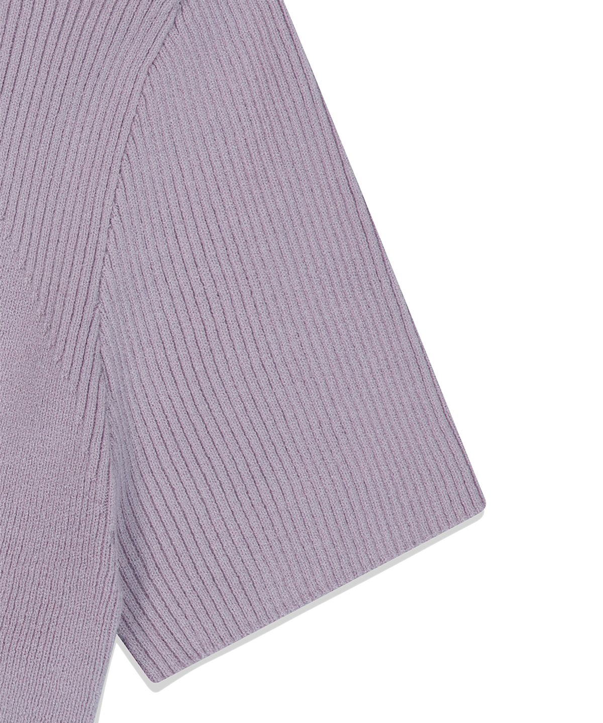 마하그리드(MAHAGRID) BUTTON-UP COLLAR KNIT LAVENDER(MG2FMFK616A)