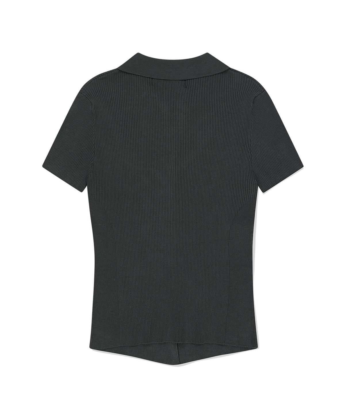 마하그리드(MAHAGRID) BUTTON-UP COLLAR KNIT CHARCOAL(MG2FMFK616A)