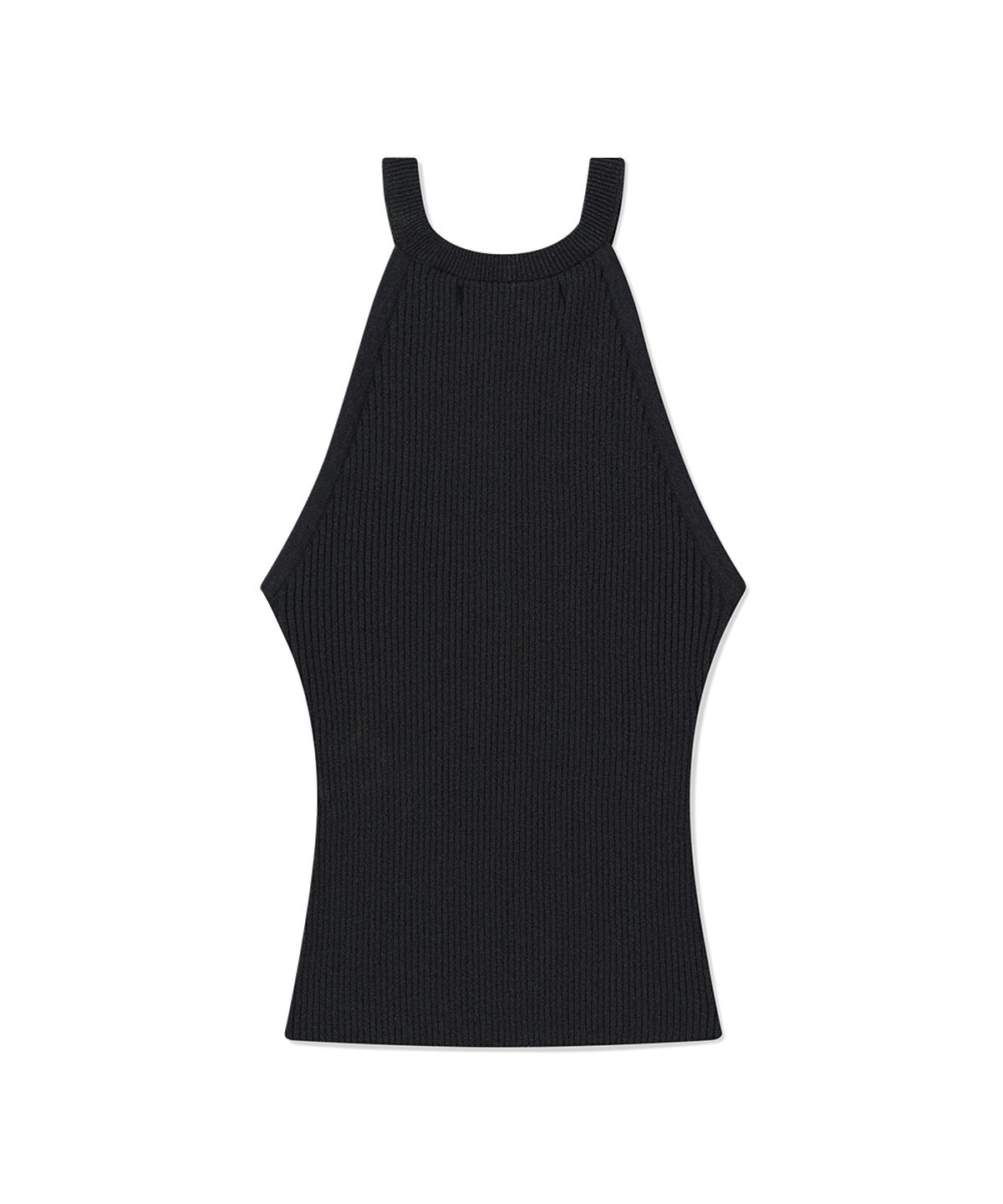 마하그리드(MAHAGRID) DENIM PRINTED HALTER KNIT BLUE(MG2FMFK617A)