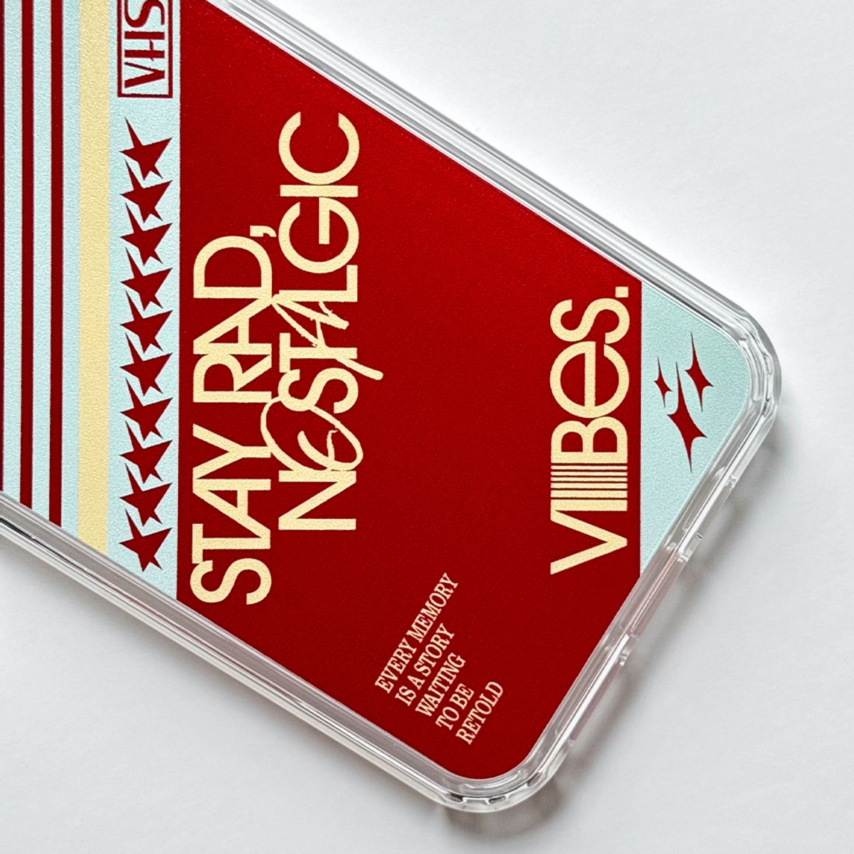 메모리즈바운더리(MEMORIESBOUNDARY) Nostalgic Vibes Retro VHS Phone Case (Ver.5) (GelHard / Magsafe)