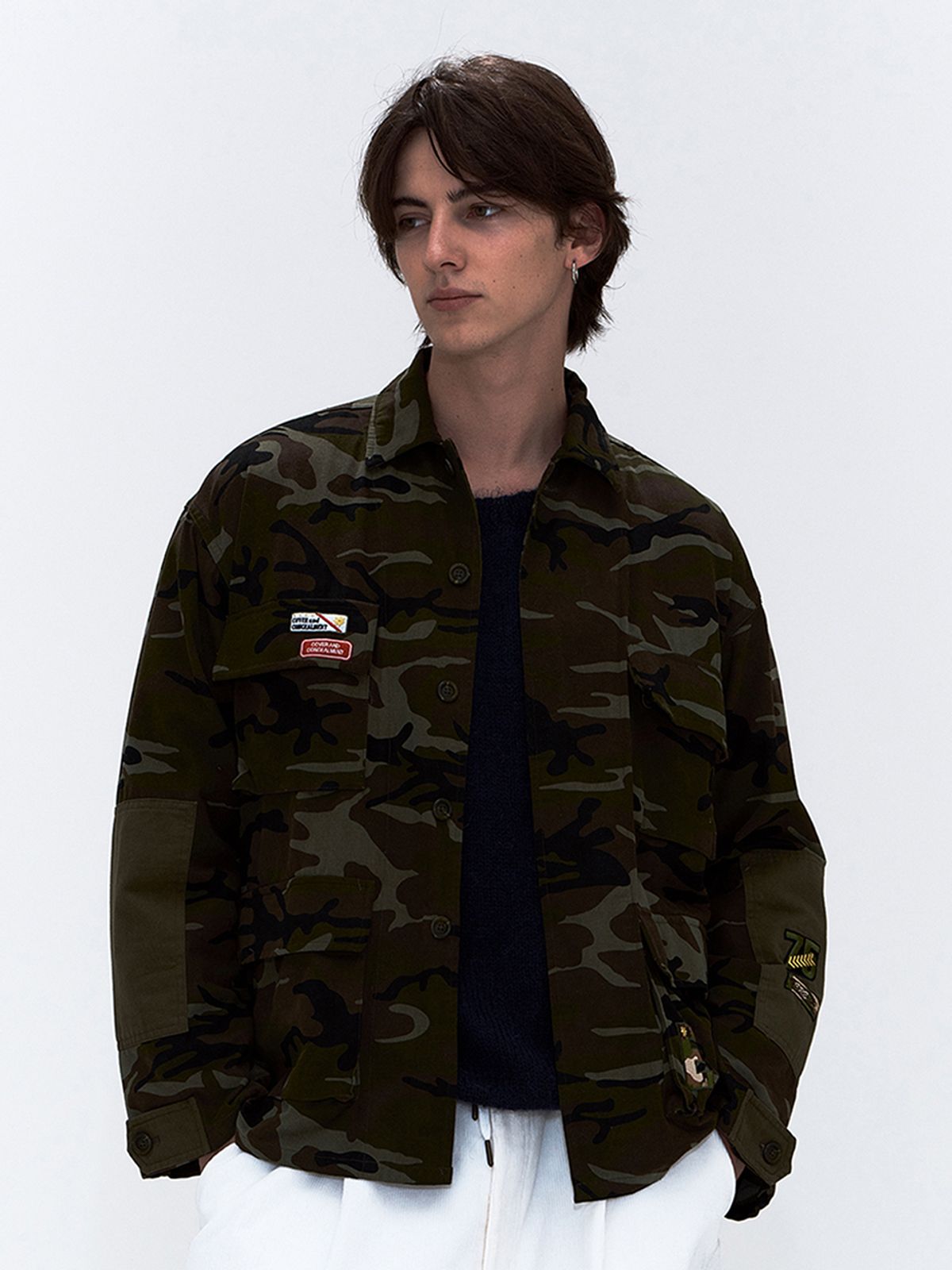 에르에르(ERER) Heritage Military Casual Jacket Khaki