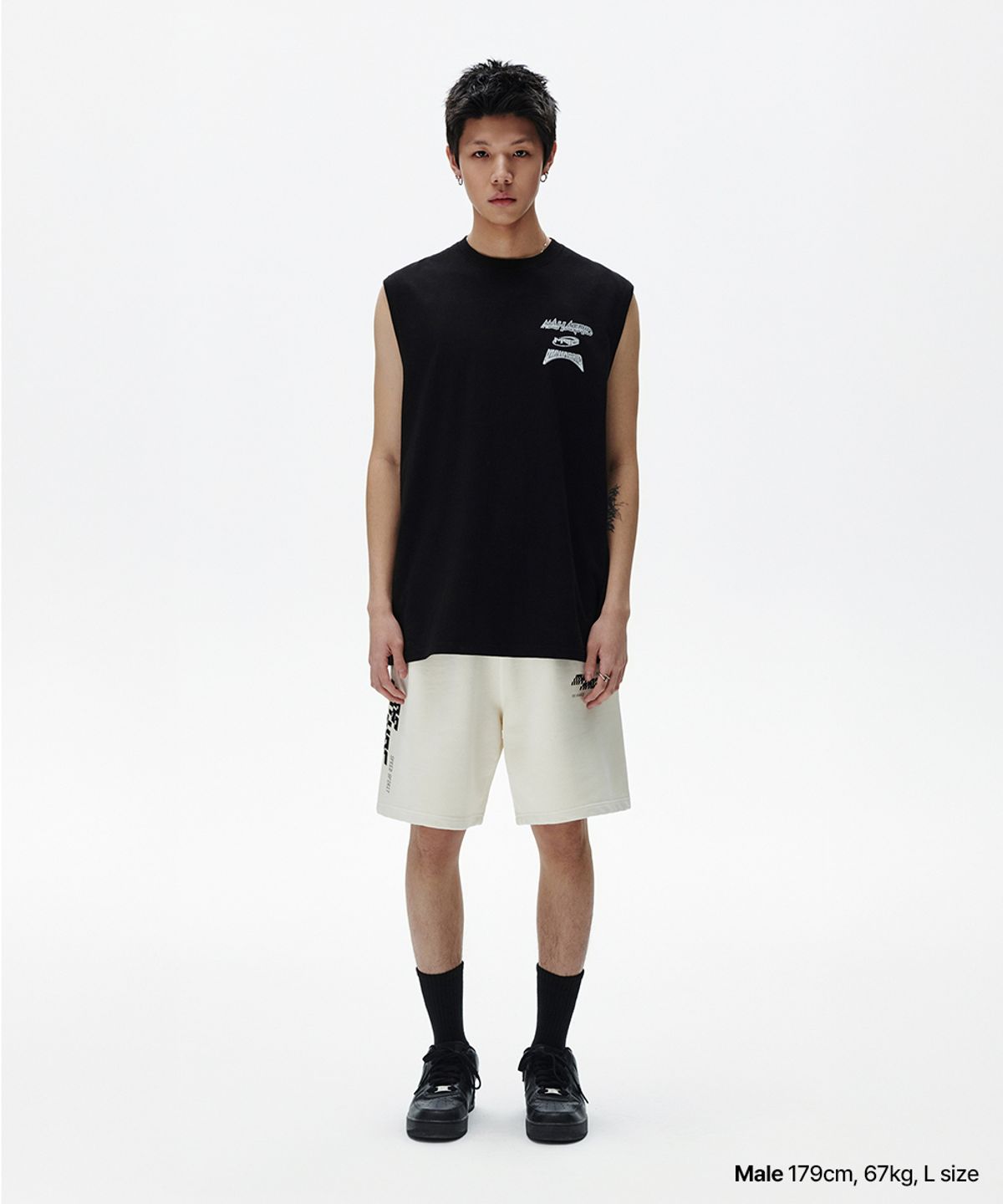 마하그리드(MAHAGRID) TECH PIGMENT SWEATSHORT IVORY(MG2FMMPA02A)