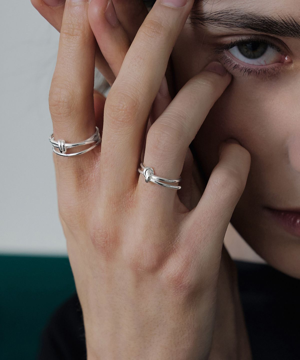 티오유(TOU) NP027 Double Twist Band Open Ring