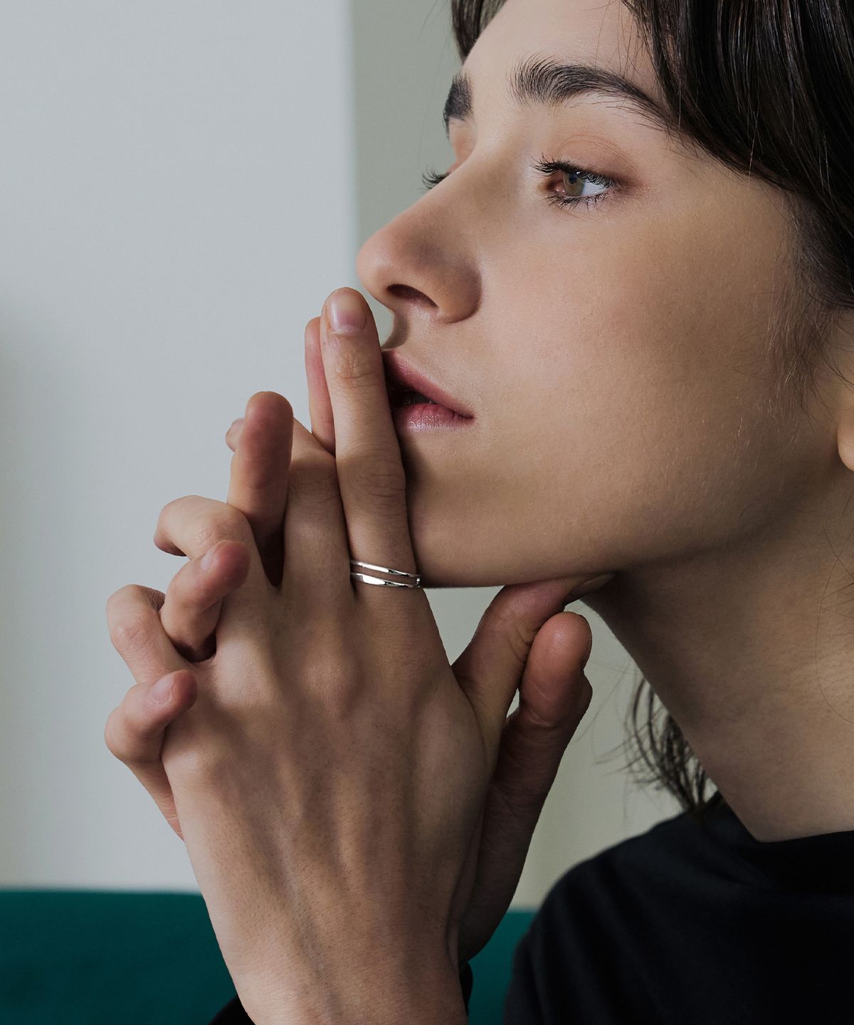 티오유(TOU) NP033 Dual Strand Twisted Open Ring