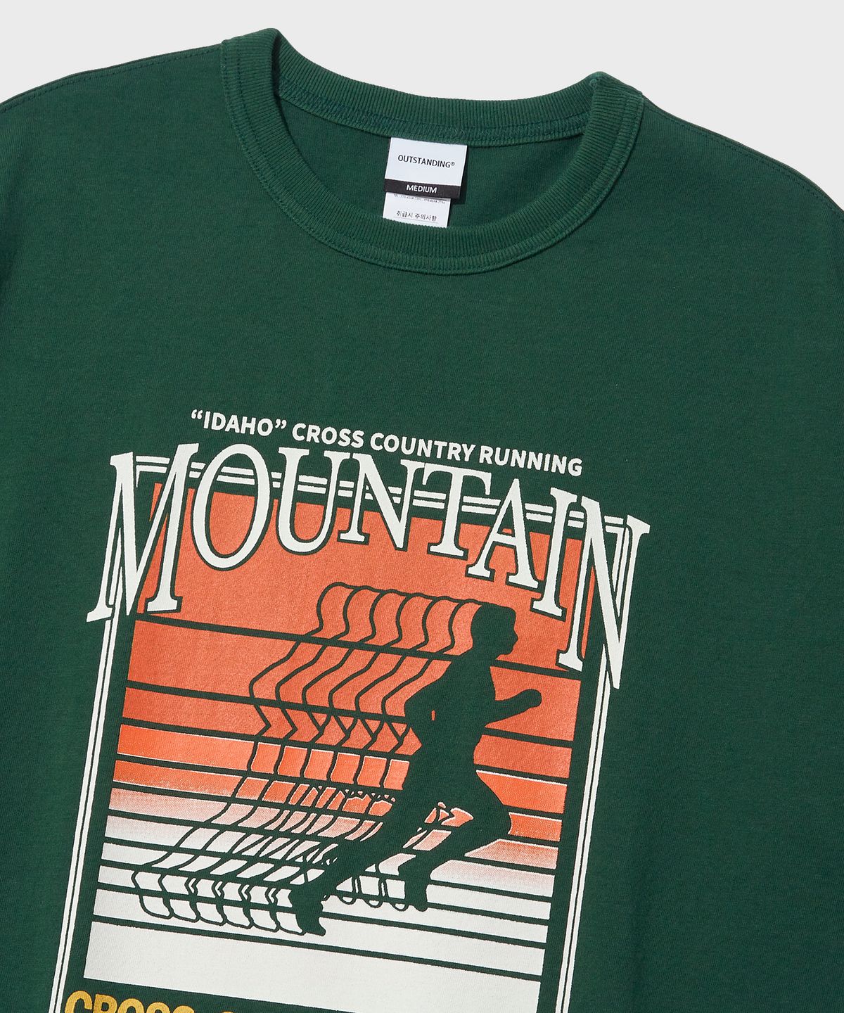아웃스탠딩(OUTSTANDING) V.S.C TEE(MOUNTAIN)_GREEN