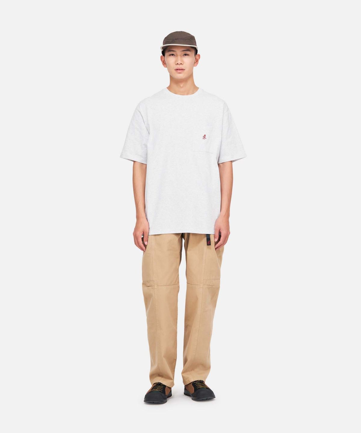 그라미치(GRAMICCI) 원포인트 반소매 티셔츠 Grey Heather