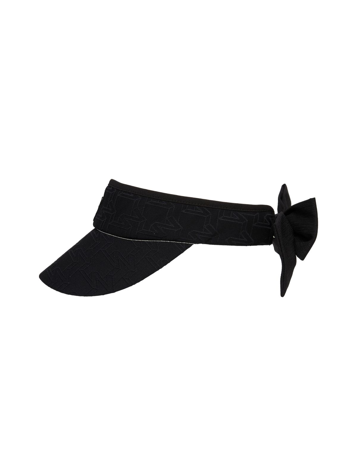 와이드앵글(WIDEANGLE) CO 자가드 패턴 바이저_Black