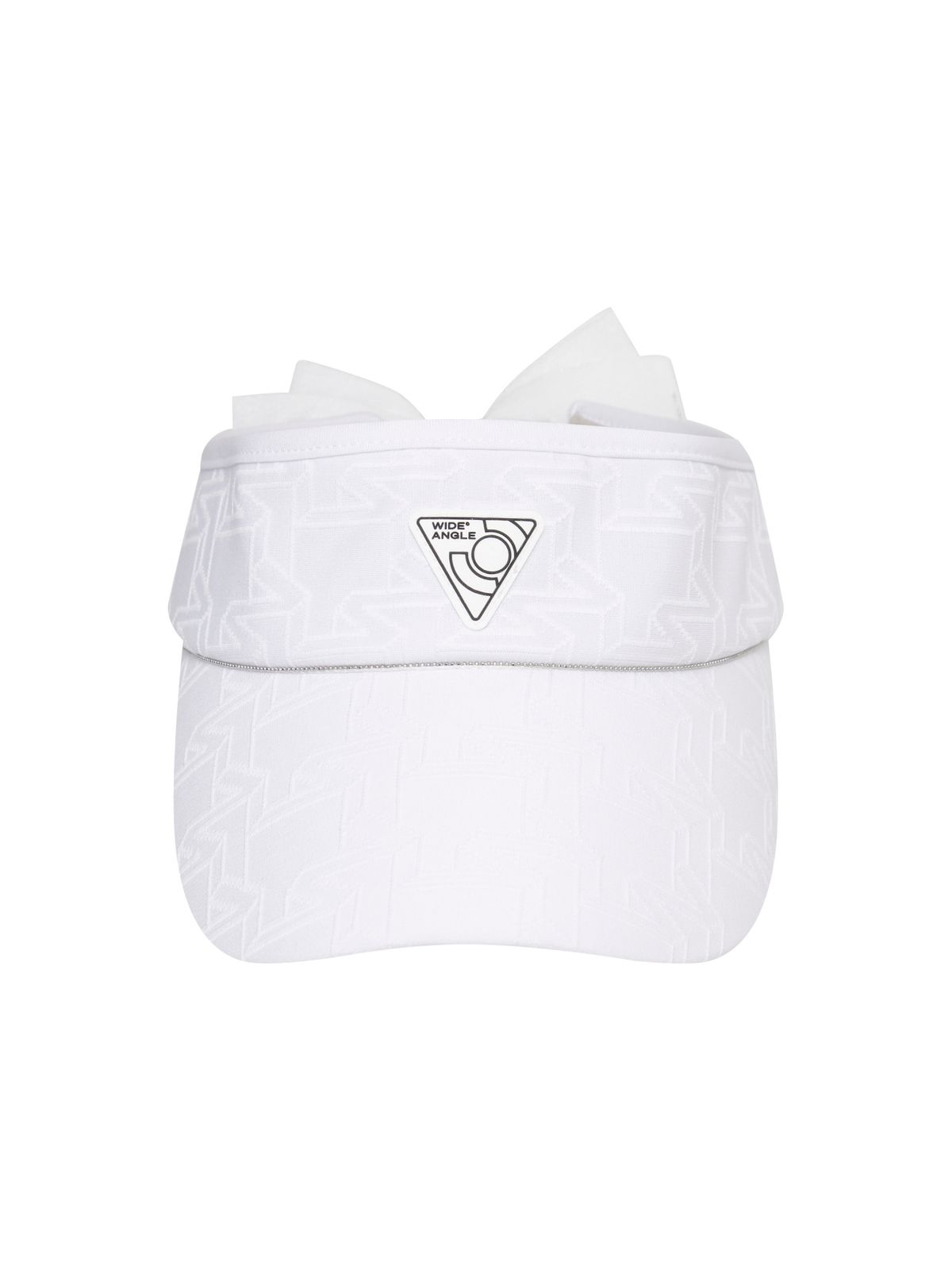 와이드앵글(WIDEANGLE) CO 자가드 패턴 바이저_White