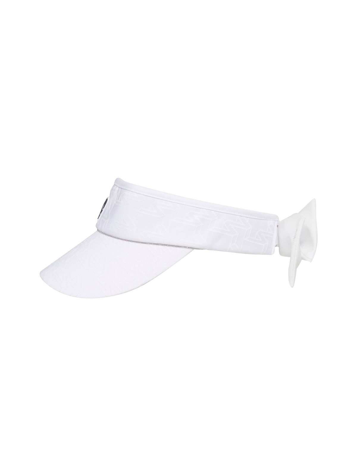 와이드앵글(WIDEANGLE) CO 자가드 패턴 바이저_White