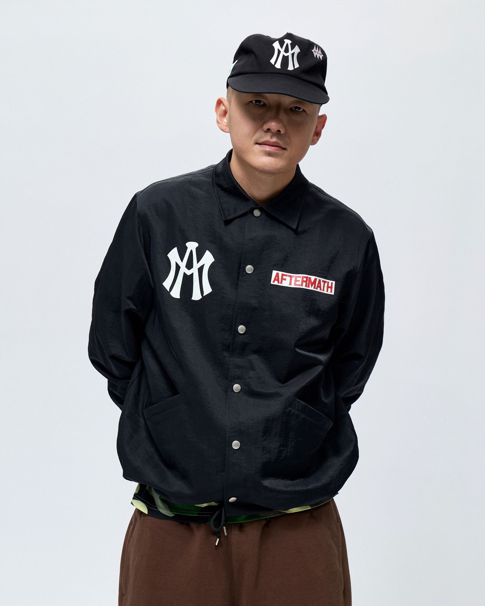 MUSINSA | AFTERMATH ATM LOGO BALL CAP [NAVY]