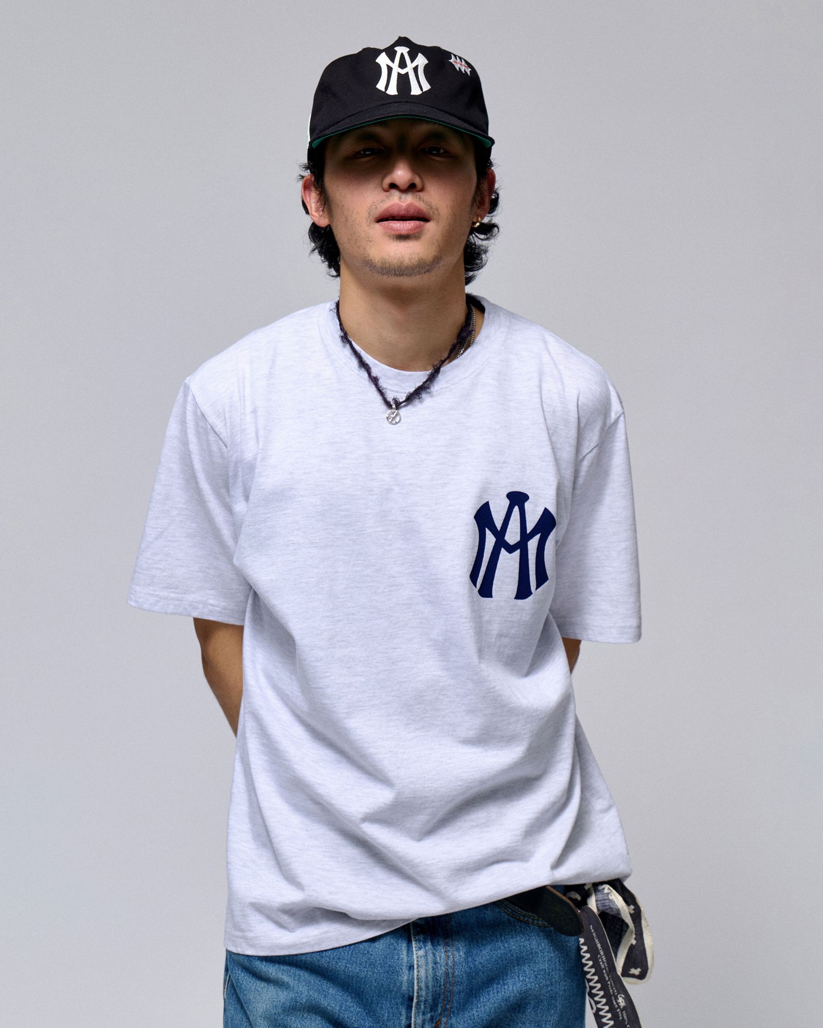 帽子 AFTERMATH YANK BALL CAP NAVY MUSINSA | Aftermath ATM LOGO BALL CAP [NAVY]