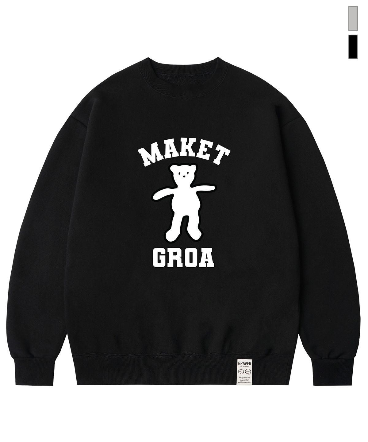 그레이버(GRAVER) [UNISEX]MAKET베어 맨투맨_2color