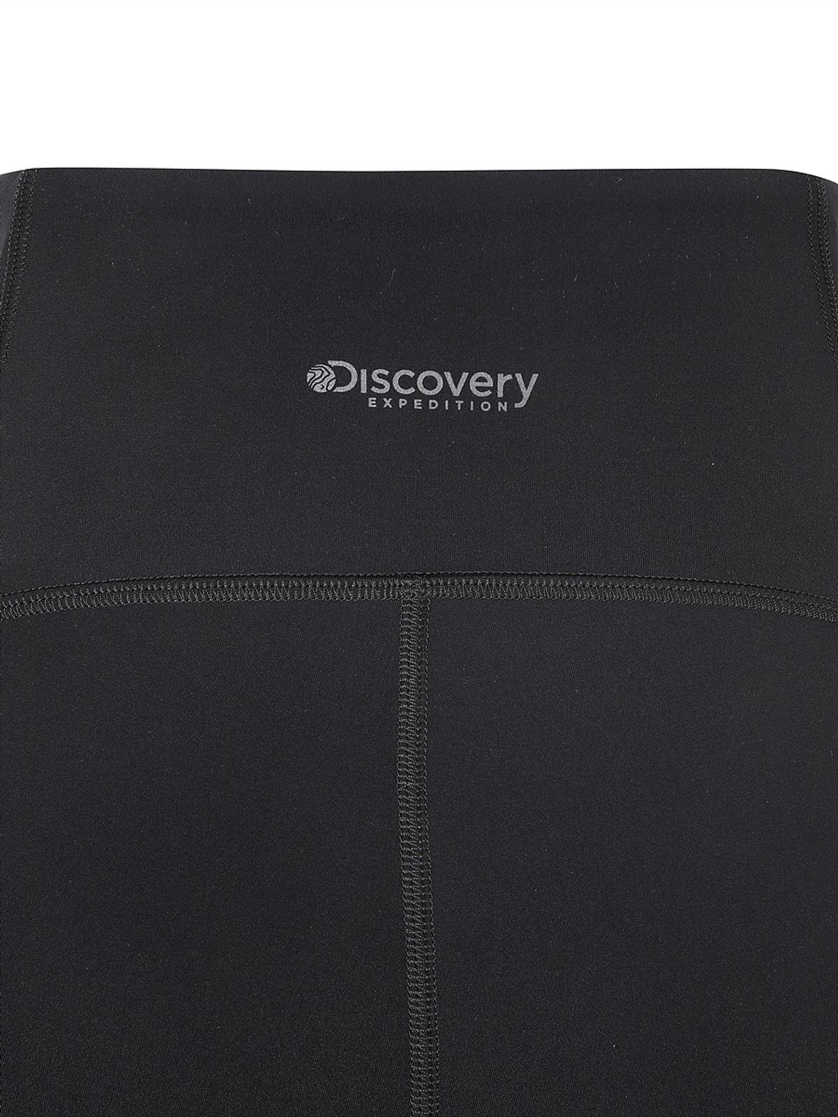 디스커버리 익스페디션(DISCOVERY EXPEDITION) 프레시벤트 여성 아웃도어 포켓포인트 5부레깅스 (BLACK)