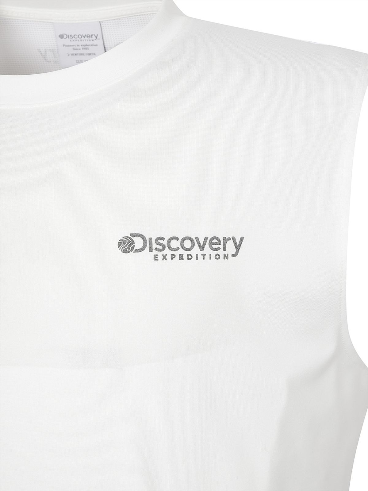 디스커버리 익스페디션(DISCOVERY EXPEDITION) 프레시벤트 에센셜 슬리브리스 워터티셔츠 (WHITE)