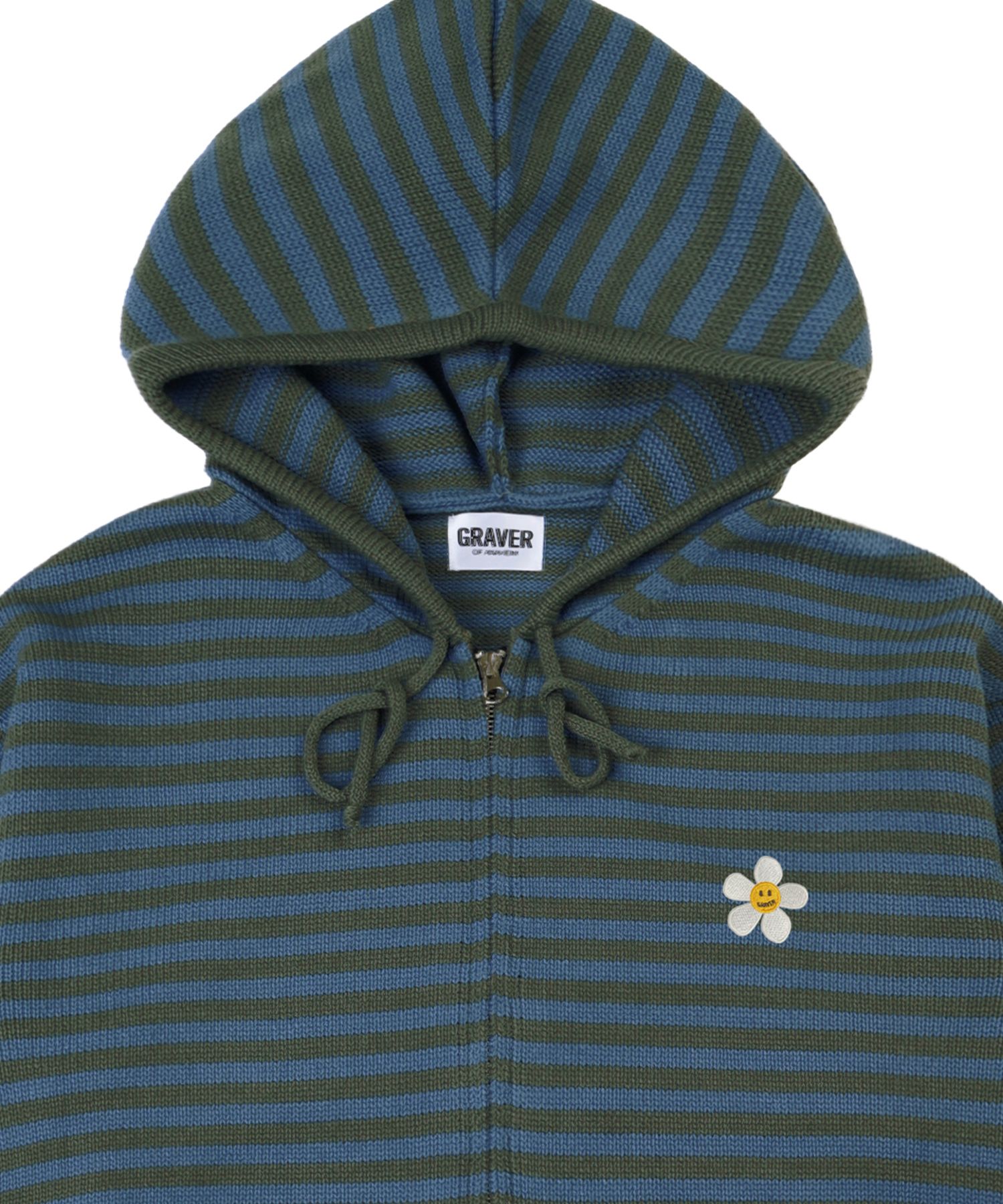 [GRAVER]★DOT BOARD EMBROIDERY HOODIE ZIP-UP independent-trading-co-unisex-