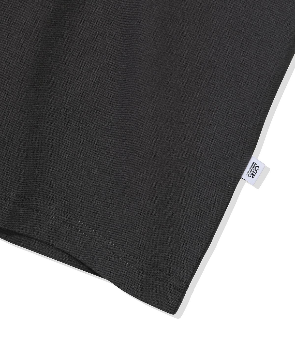 코드그라피(CGP) 스퀘어 로고 반소매 티셔츠_차콜
