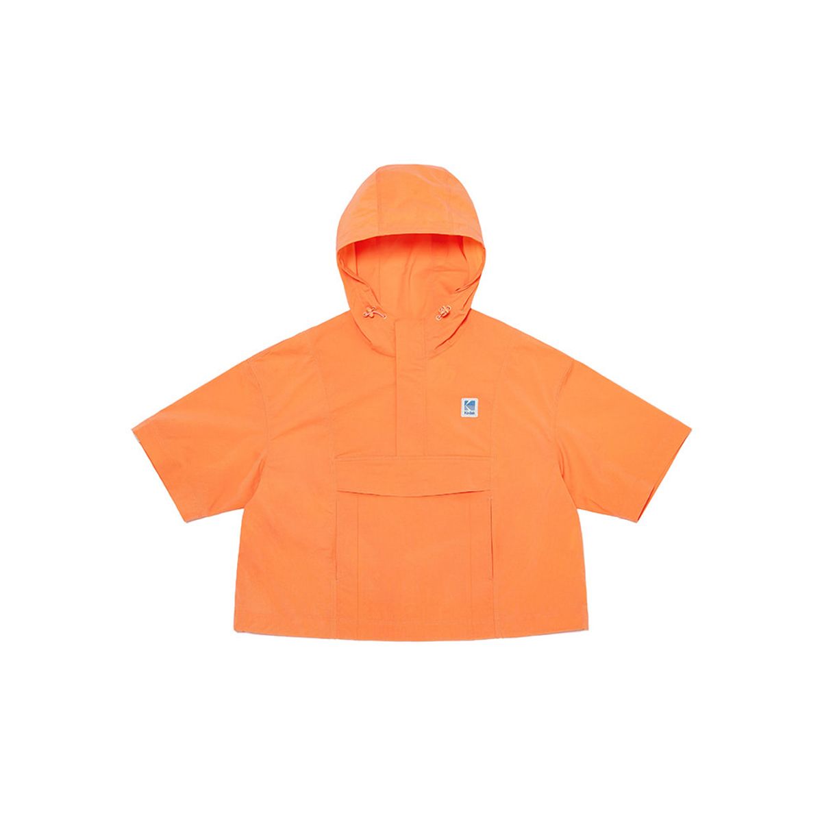 코닥(KODAK) 브리즈 후드 반팔 아노락 우먼 ORANGE