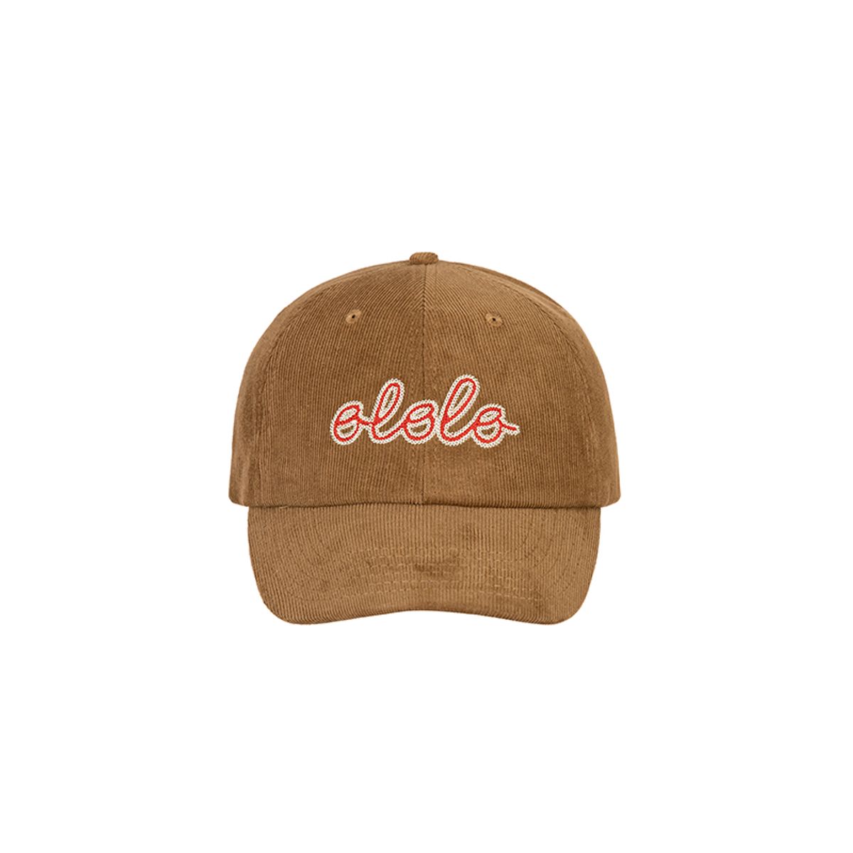 올롤로(OLOLO) Cursive Cord Cap - Brown