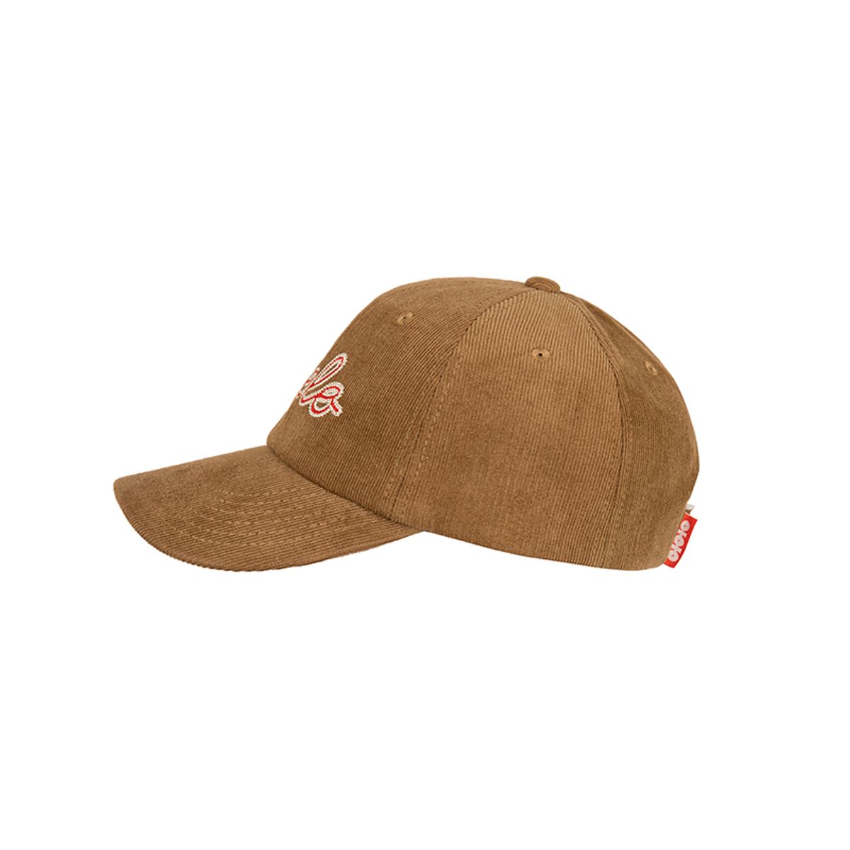 올롤로(OLOLO) Cursive Cord Cap - Brown