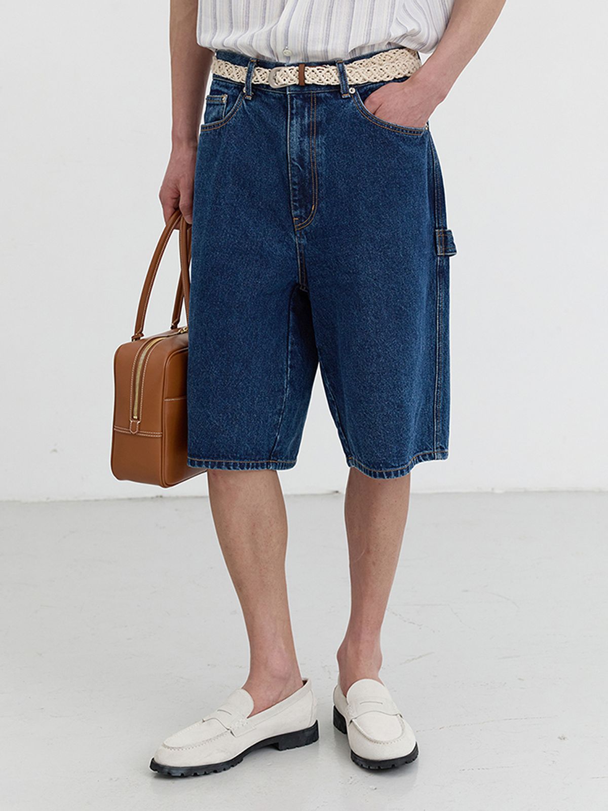 던스트 포 맨(DUNST FOR MEN) BERMUDA DENIM SHORTS_UDPA5B321_CLASSIC BLUE