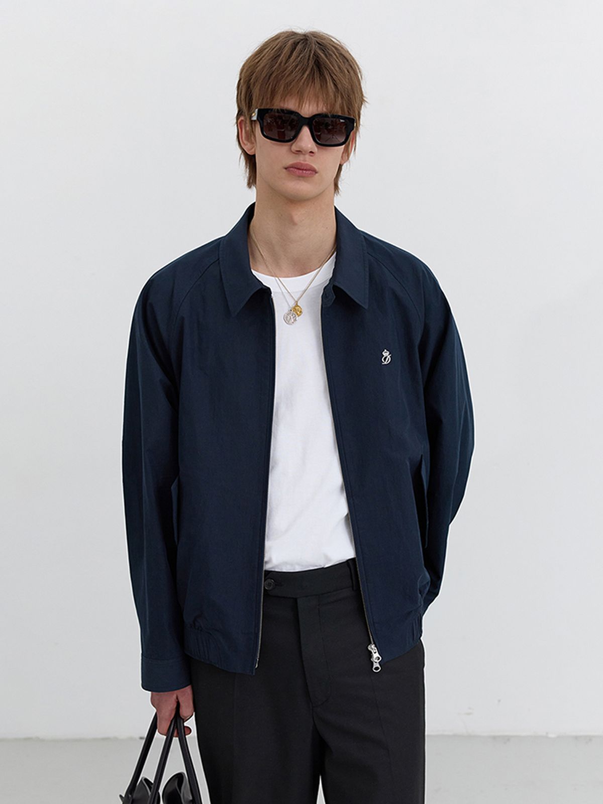 던스트 포 맨(DUNST FOR MEN) SUMMER HARRINGTON JACKET_UNISEX_UDJU5B122_FRENCH NAVY