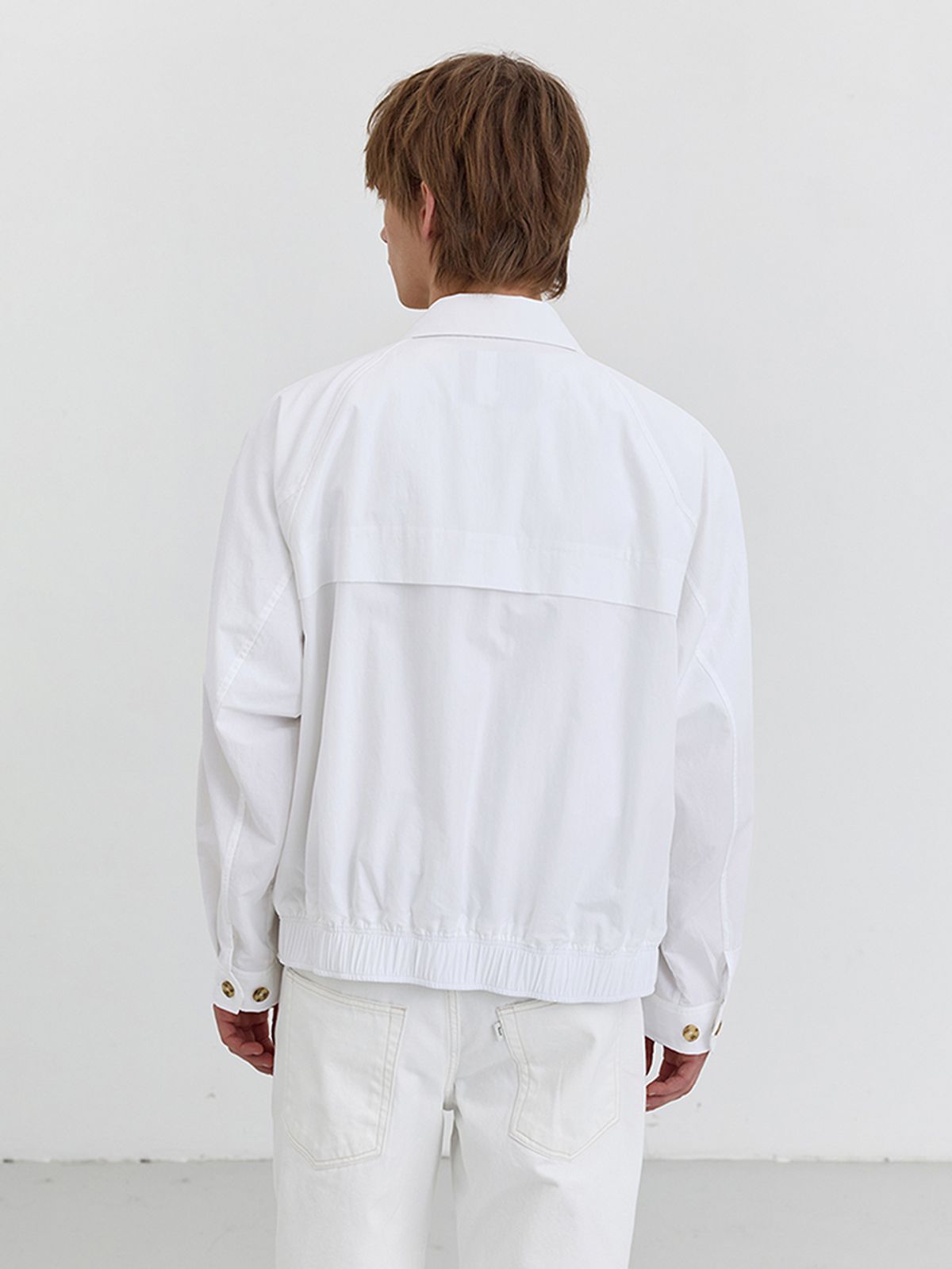 던스트 포 맨(DUNST FOR MEN) SUMMER HARRINGTON JACKET_UNISEX_UDJU5B122_OFF WHITE