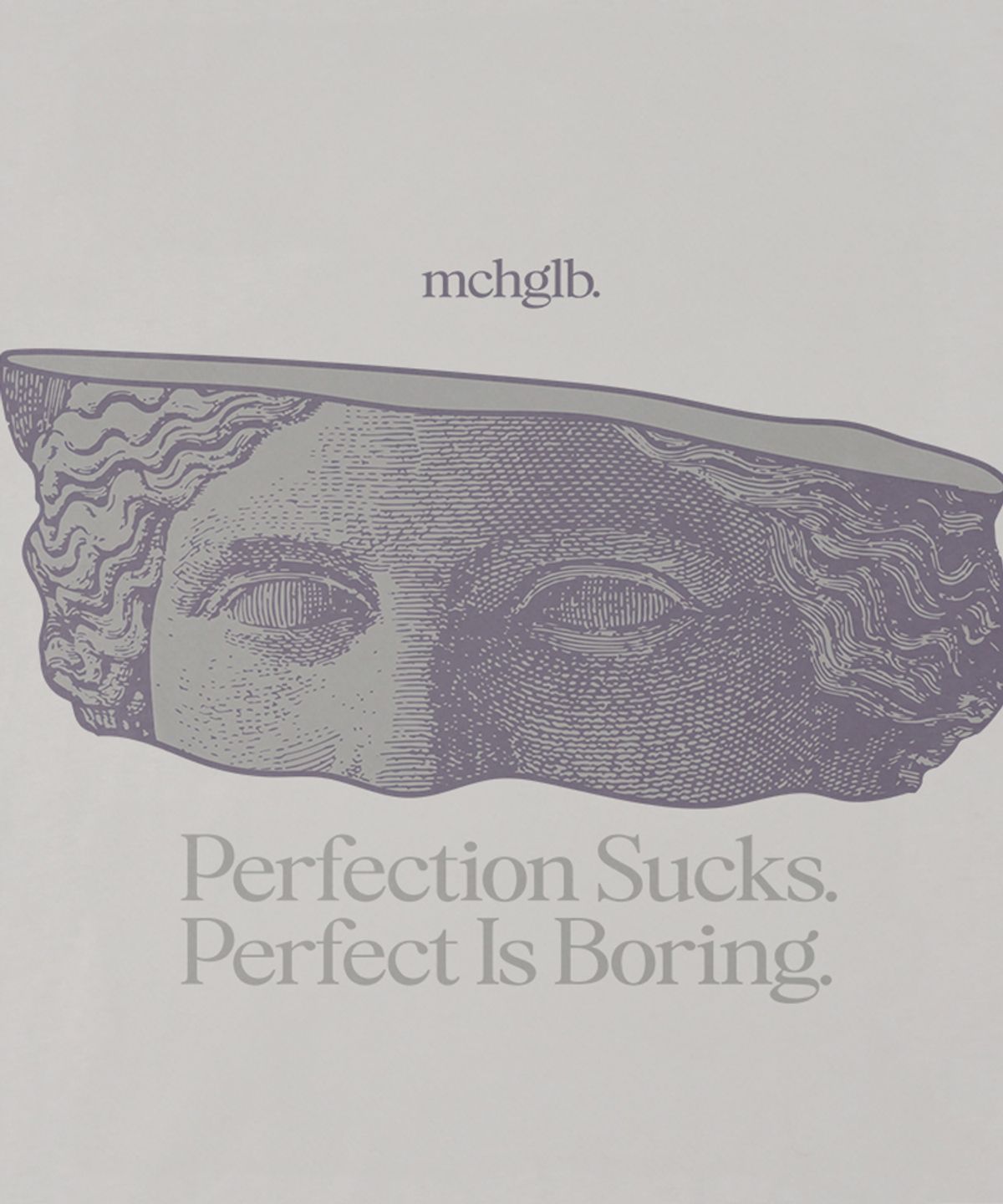 매치글로브(MATCHGLOBE) 다비드 페이스컷 오버핏 티(베이지)
