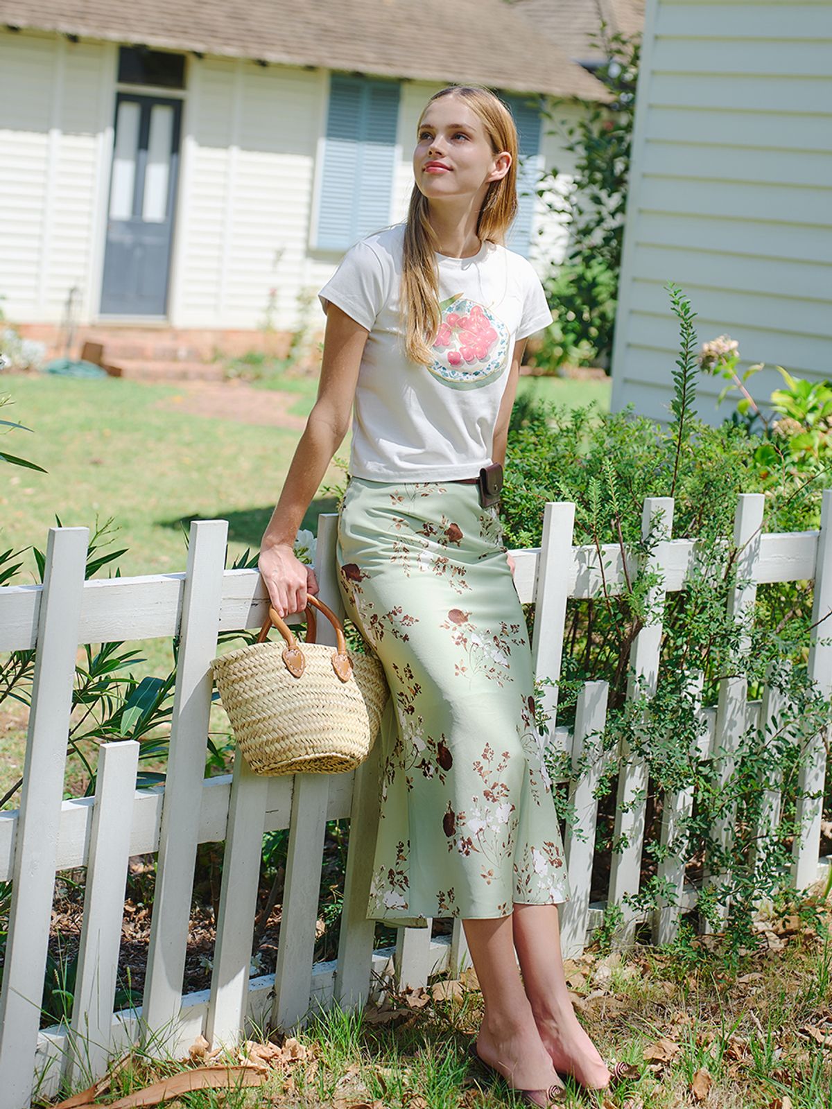 랭앤루(LANGNLU) DELILAH Satin Long Skirt(딜라일라)_LIGHT GREEN