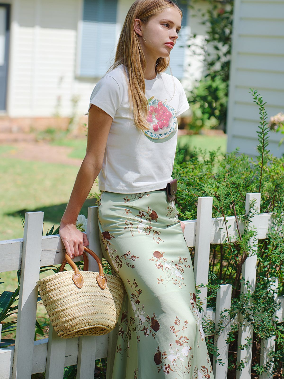 랭앤루(LANGNLU) DELILAH Satin Long Skirt(딜라일라)_LIGHT GREEN