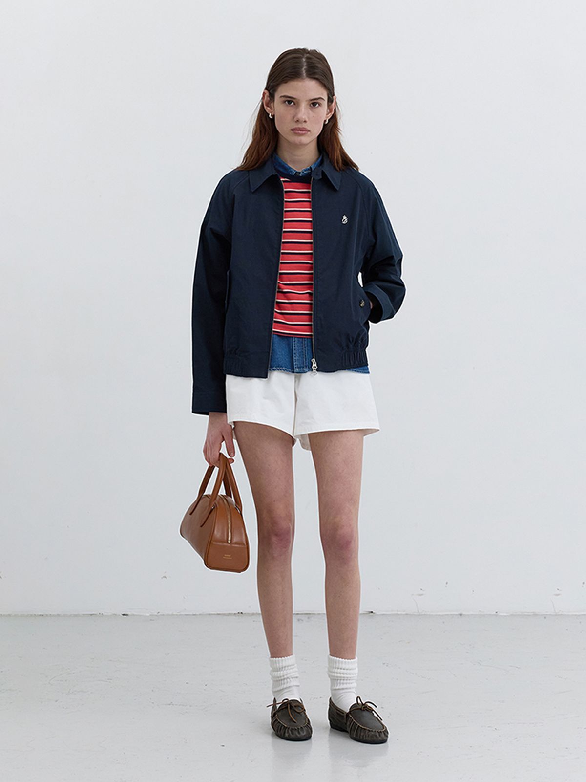 던스트(DUNST) UNISEX SUMMER HARRINGTON JACKET_UDJU5B122_FRENCH NAVY