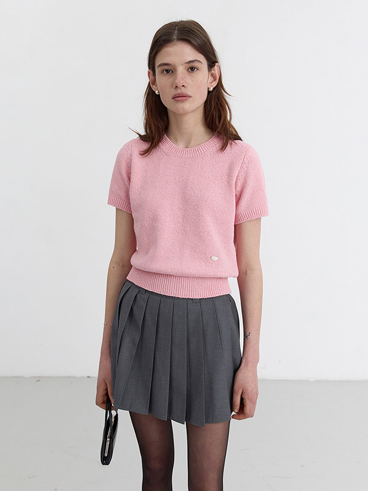던스트(DUNST) SUMMER CREWNECK KNIT_UDSW5B223_SOFT PINK