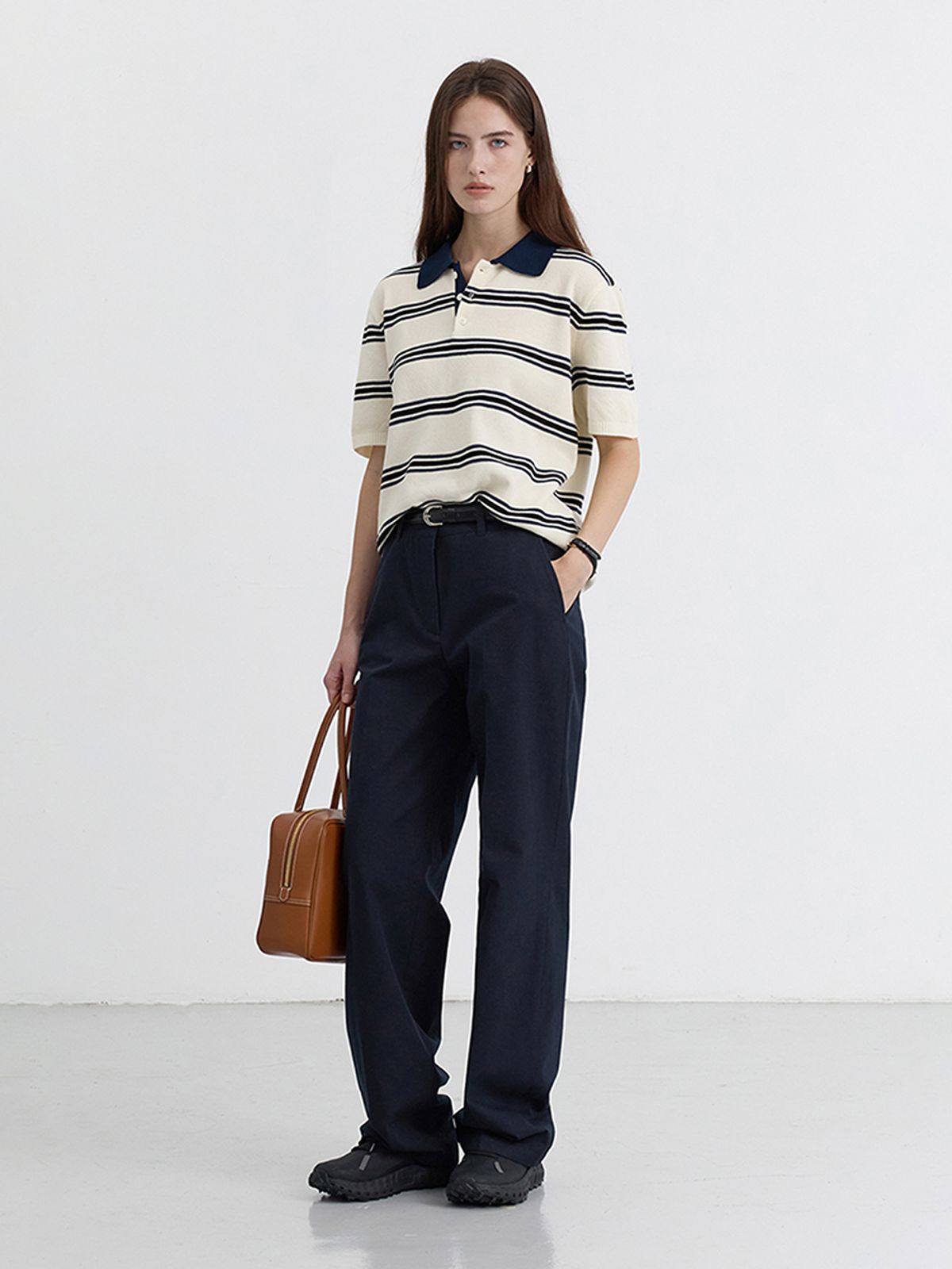 던스트(DUNST) SUMMER CHINO SLACKS_UDPA5B224_NAVY