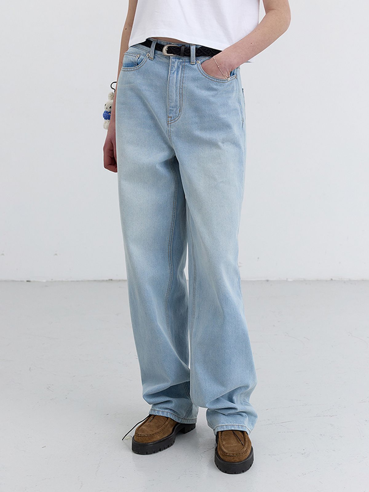 던스트(DUNST) WIDE LOOSE JEANS_UDPA5B228_LIGHT BLUE