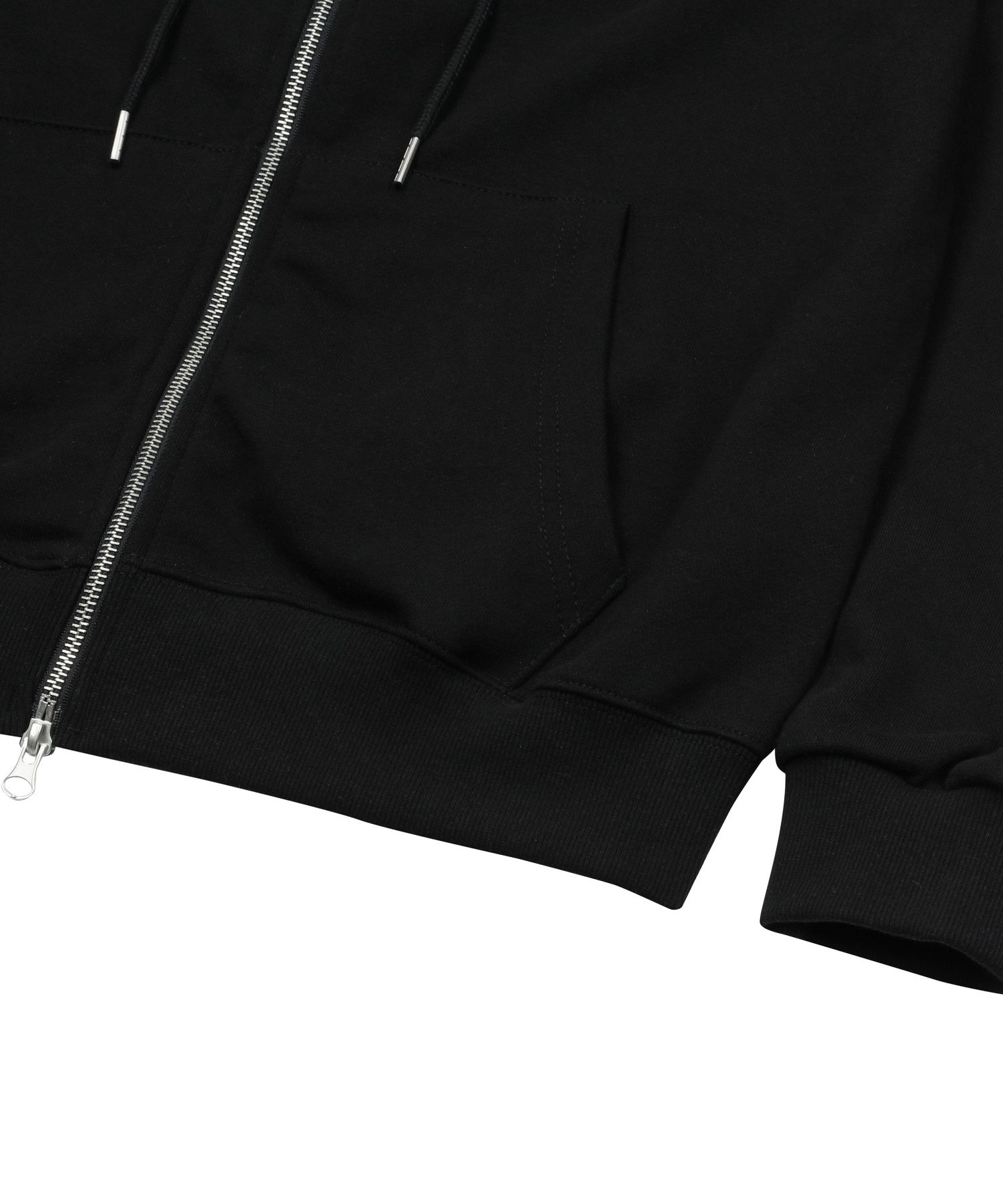 MUSINSA | MUCENT Rash Metal Logo Two Way Hooded Zip-Up