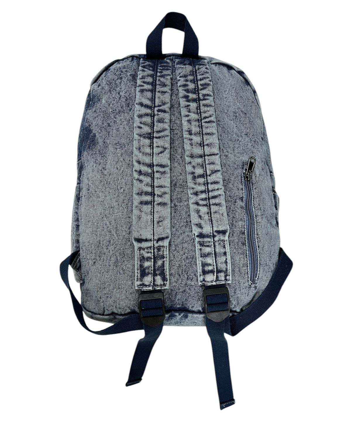 스케이터락(SK8ER ROCK) Doodle Star Denim Backpack ((blue))
