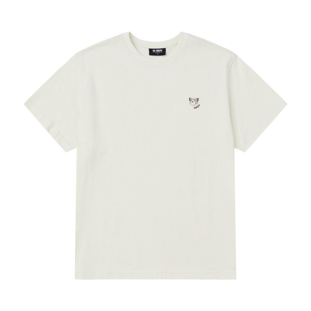 [ NERDY ]★25SS★SLEEPING CAT WAPPEN SHORT SLEEVE T-SHIRT MUSINSA | NERDY Sleeping Cat Wappen Short Sleeve T-Shirt