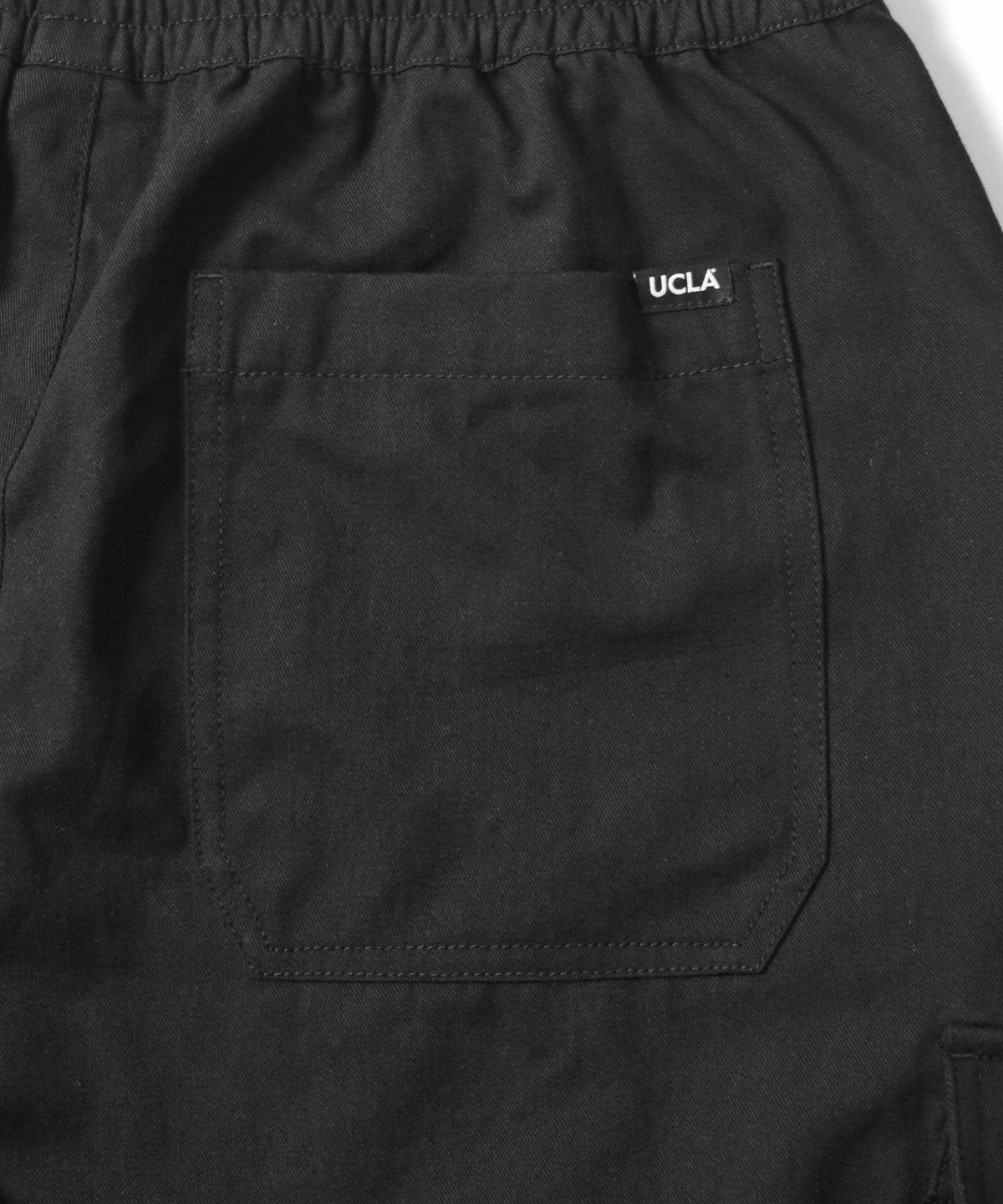 유씨엘에이(UCLA) 남녀공용 풀밴딩 베이직 카고팬츠[BLACK](UB3LP83)