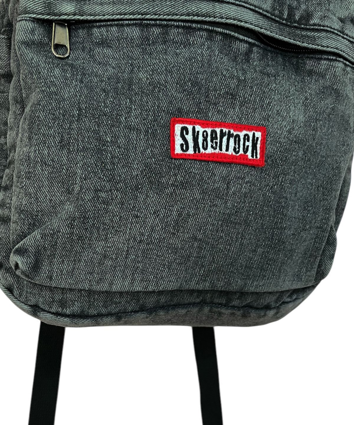 스케이터락(SK8ER ROCK) Doodle Star Denim Backpack ((black))