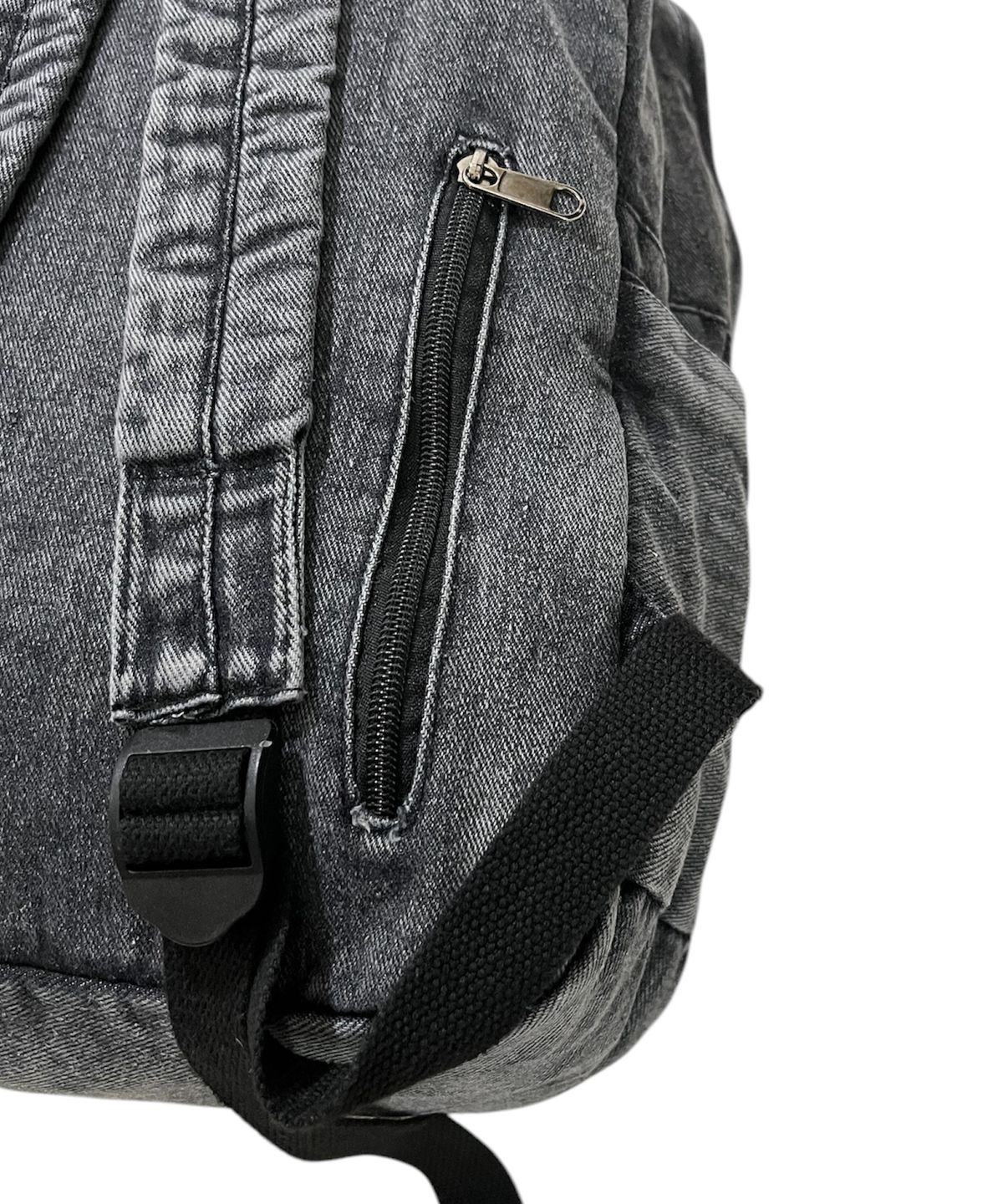스케이터락(SK8ER ROCK) Doodle Star Denim Backpack ((black))