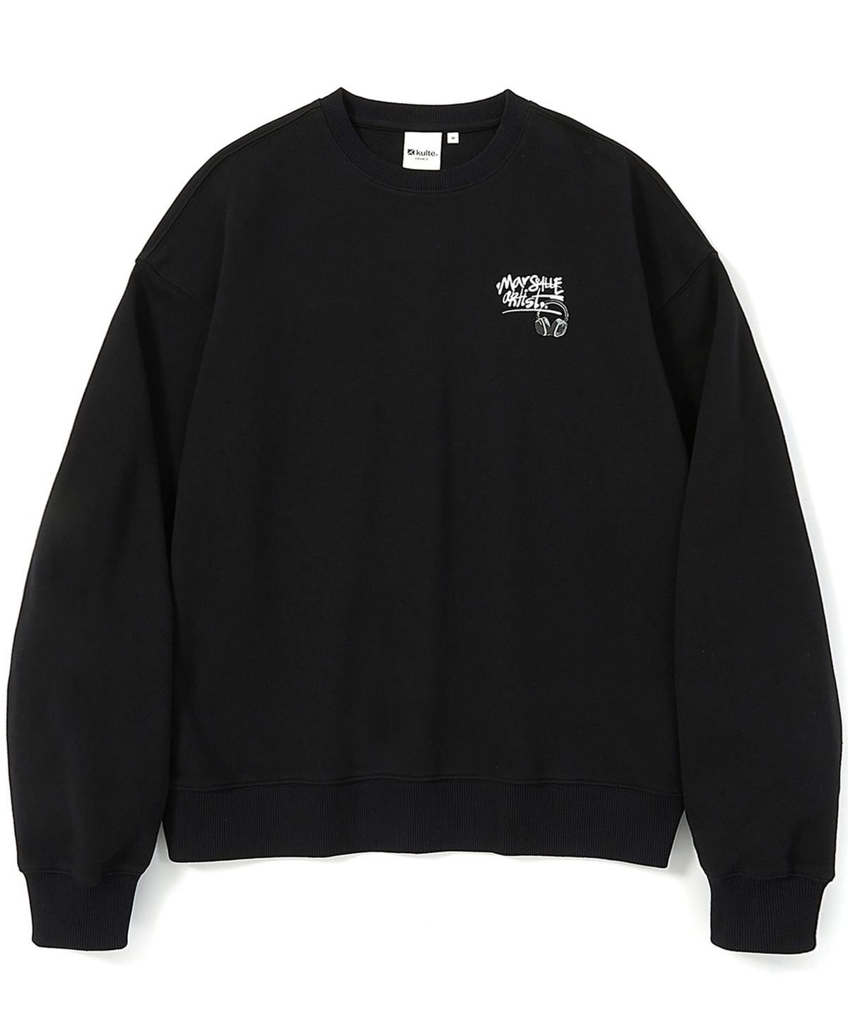 쿨트(KULTE) MARSEILLE ARTIST CREWNECK BLACK