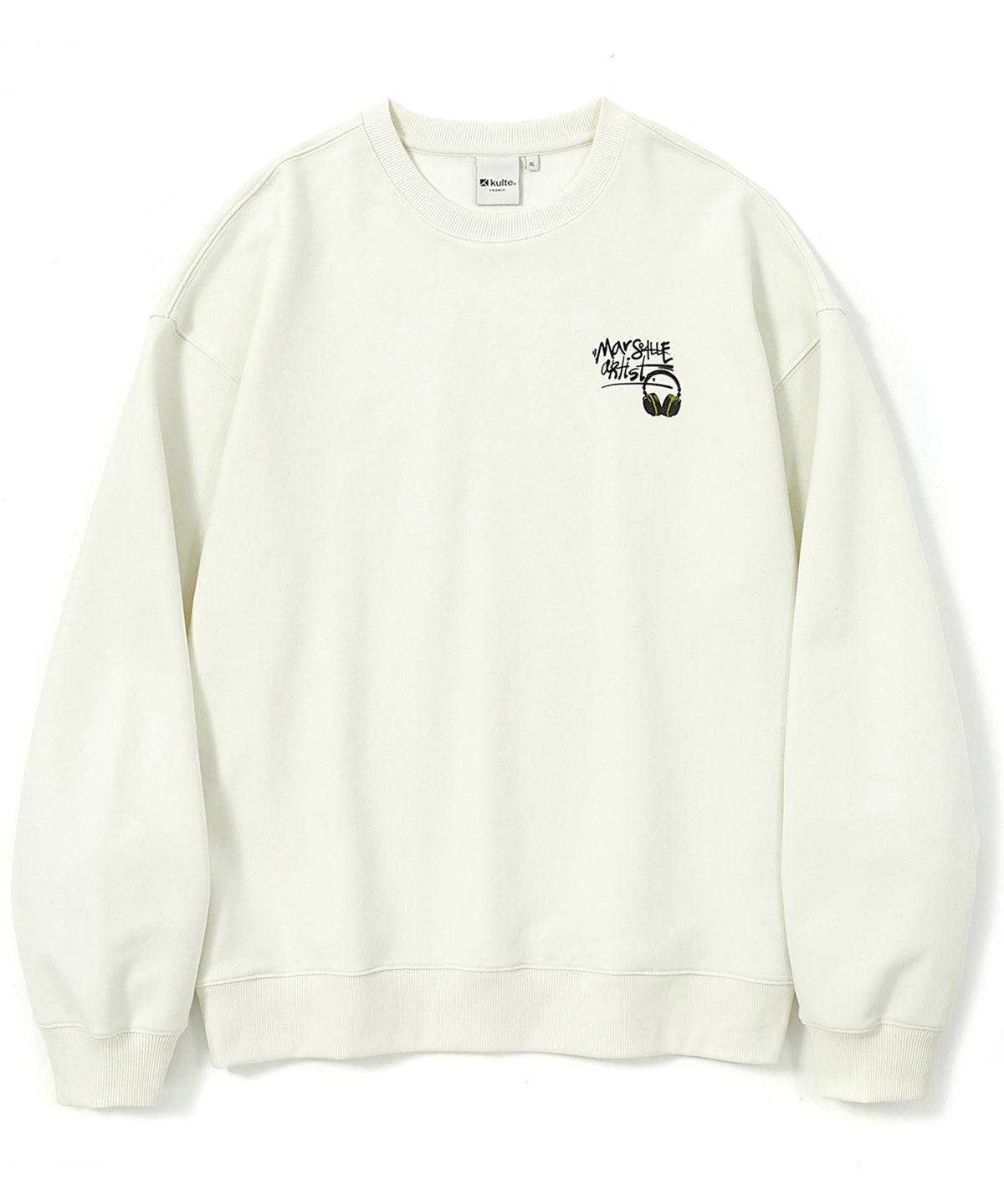 쿨트(KULTE) MARSEILLE ARTIST CREWNECK IVORY