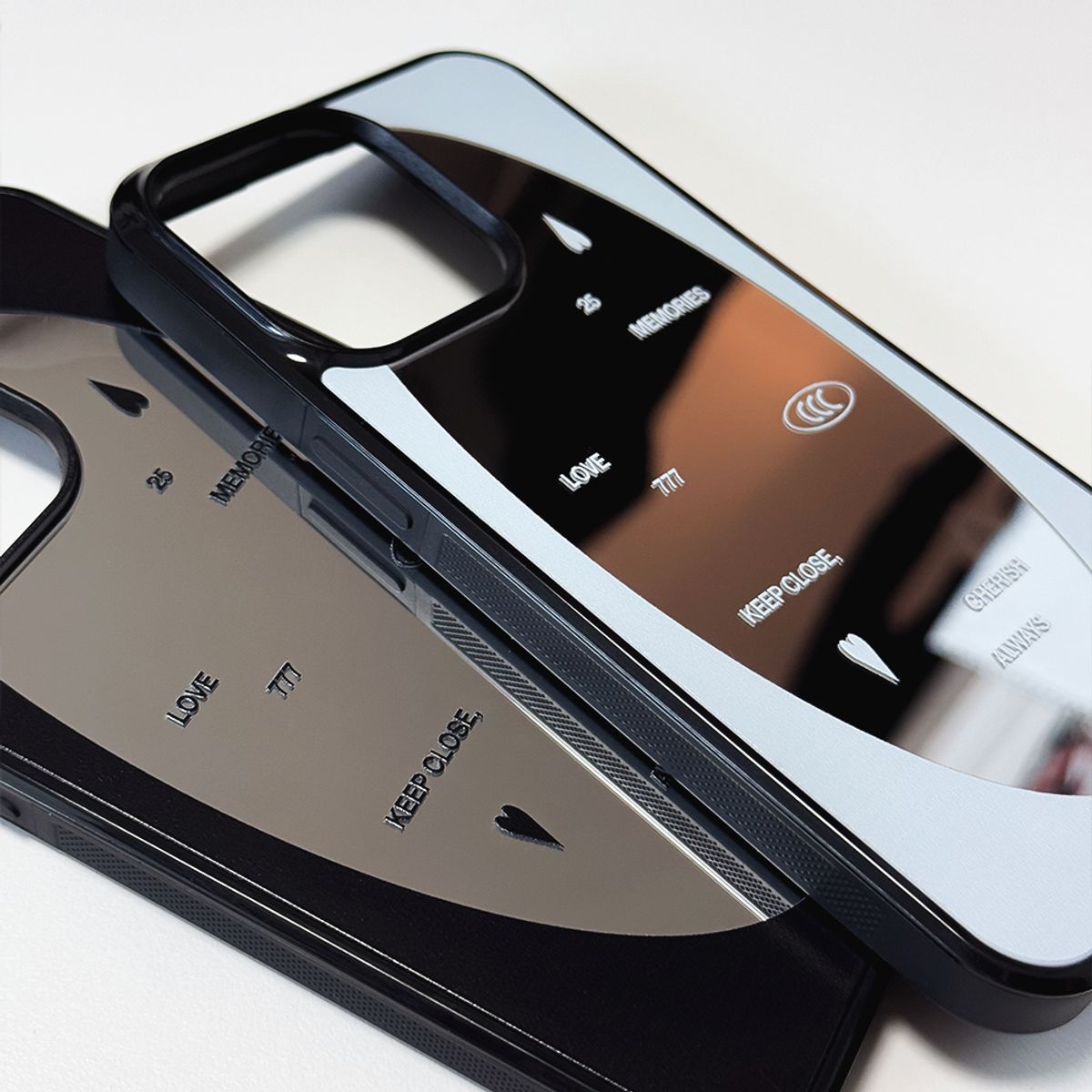 메모리즈바운더리(MEMORIESBOUNDARY) LOVE Memories Bumper Mirror Phone Case (SB)/(MagSafe)