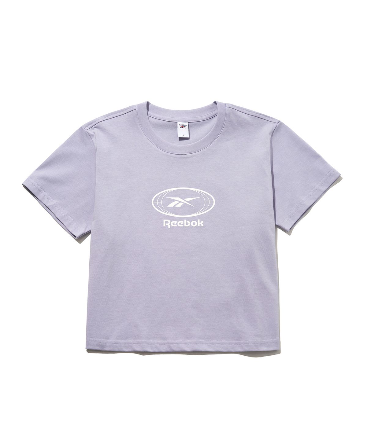 리복(REEBOK) 일립스 세미 크롭 티셔츠 (W) - 라이트 퍼플