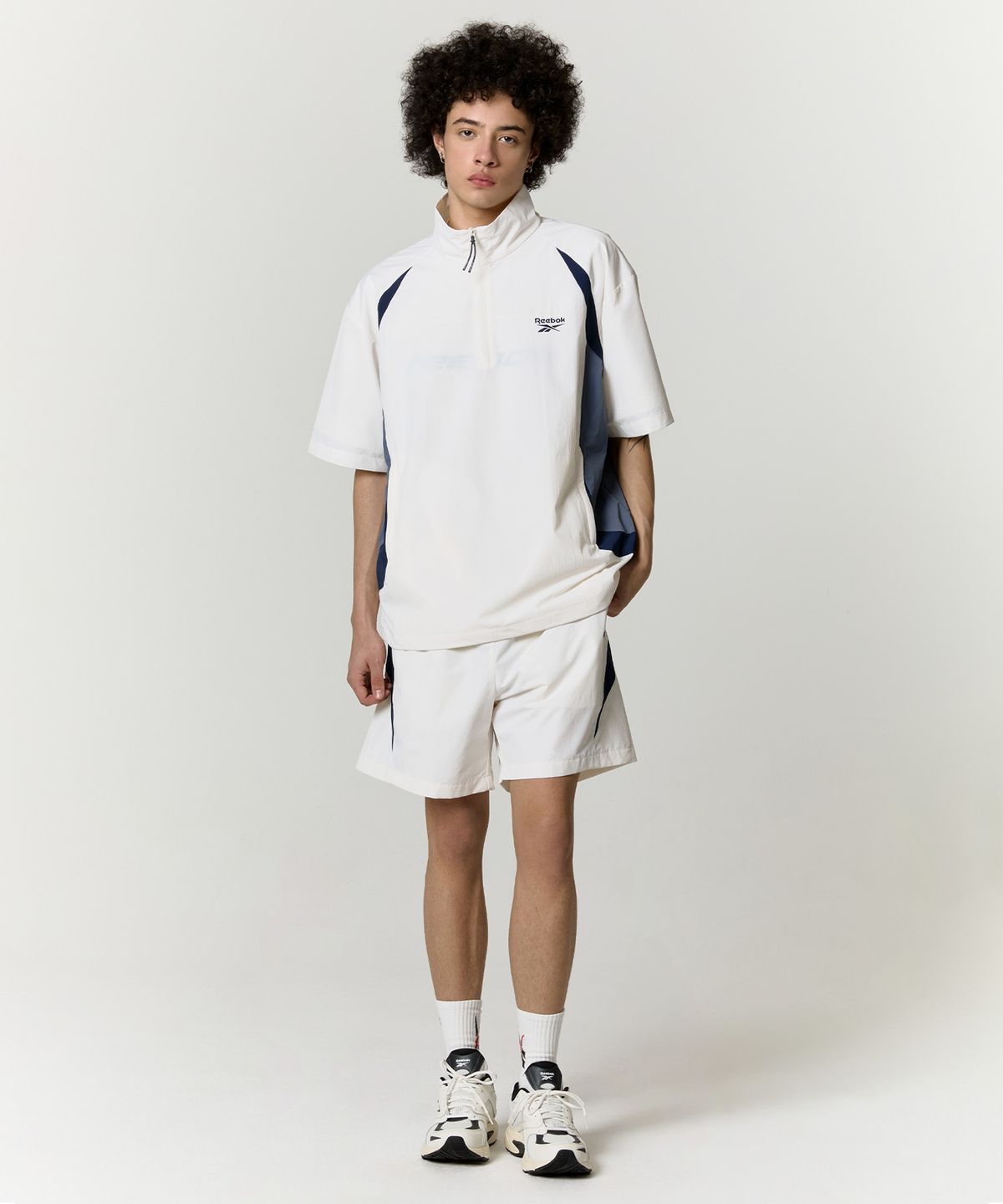 리복(REEBOK) 일립스 반팔 아노락 - 화이트