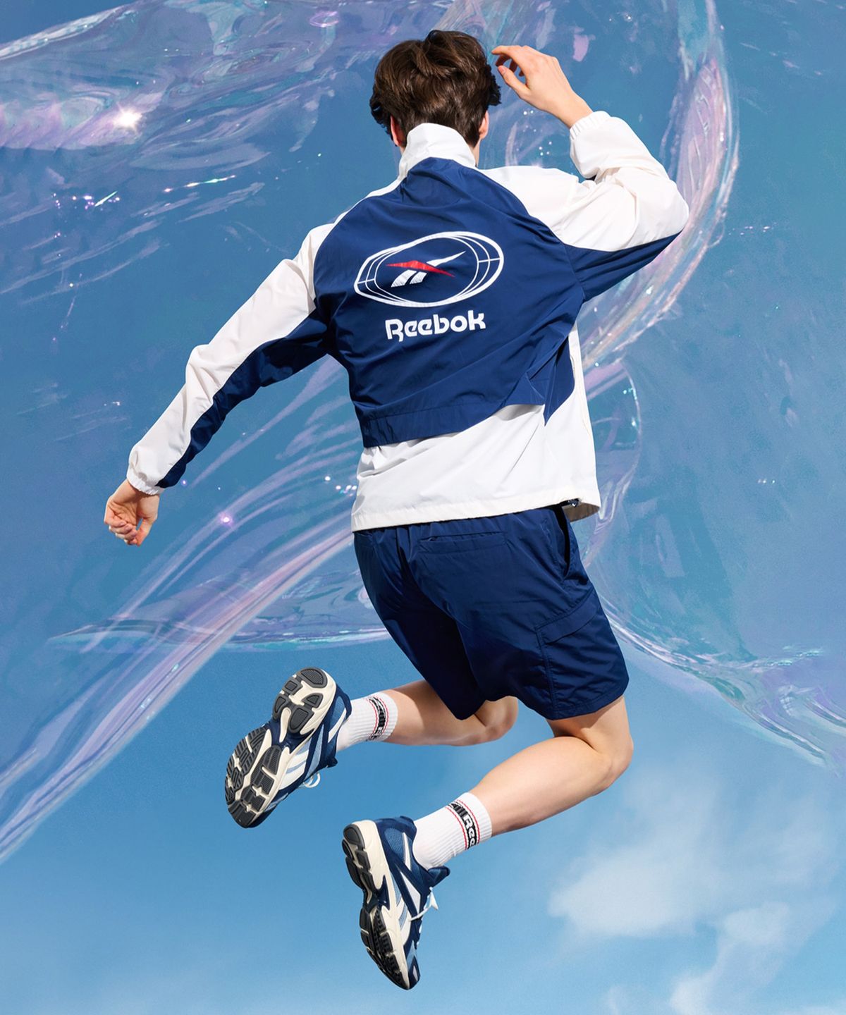 리복(REEBOK) 일립스 포켓 쇼츠 - 네이비