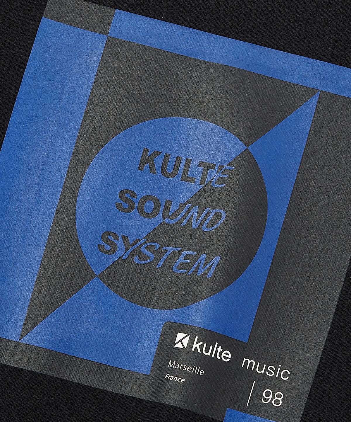 쿨트(KULTE) SOUND SYSTEM CREWNECK BLACK