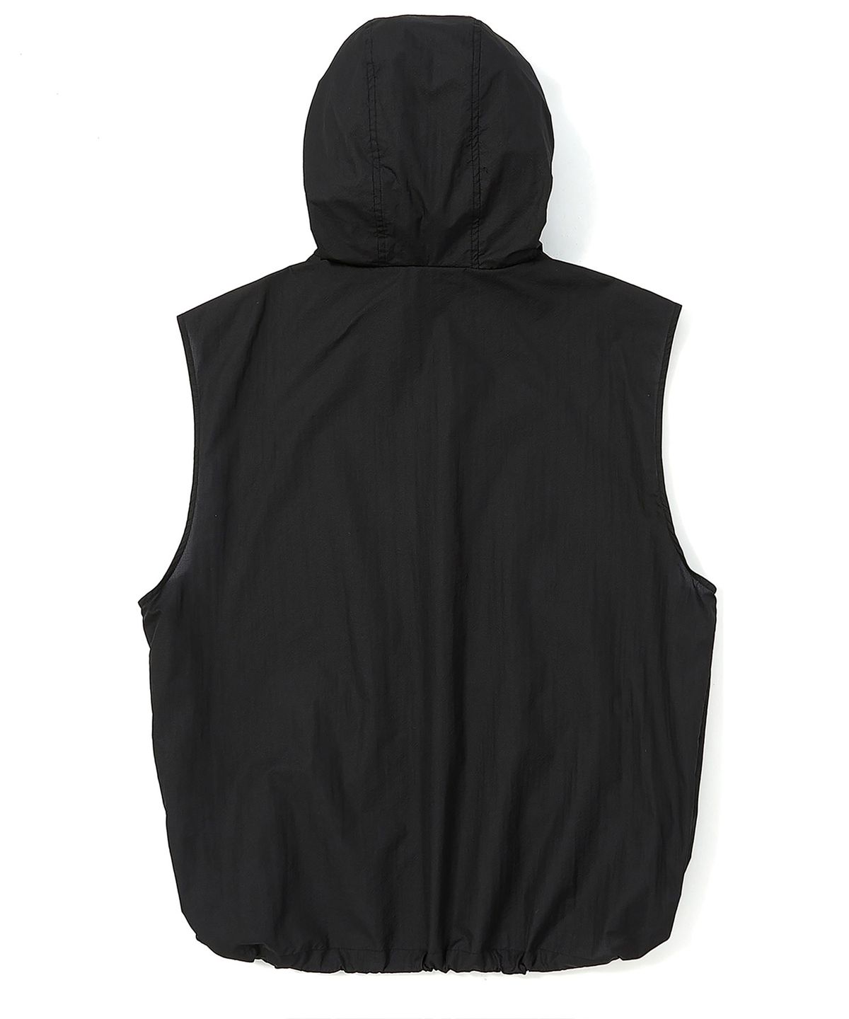 쿨트(KULTE) UTILITY NYLON HOOD VEST BLACK