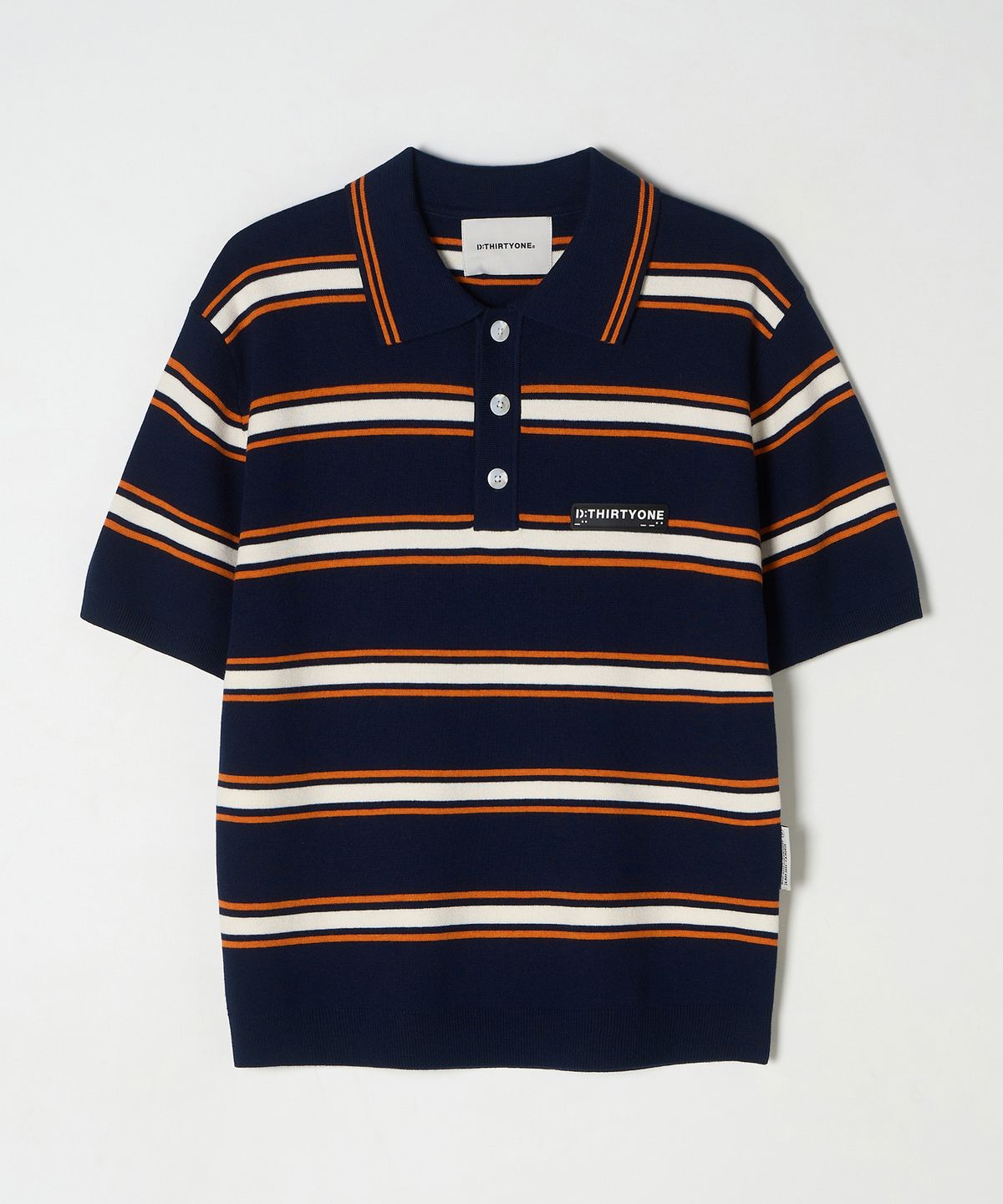 디써티원(DTHIRTYONE) (WOMAN) Multi Stripe Sweater (Navy)